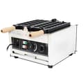 Miniatyrbillede 1 af 2: Kommersiel Vaffeljern, 1500W Effekt, Non-Stick Teflon Belægning,3, Sølv