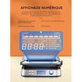 Miniatyrbild 3 av 4: Gaufrier - FOHERE - Dubbel Intelligent Pro - 1600 W - 5 Program - Rostfritt Stål