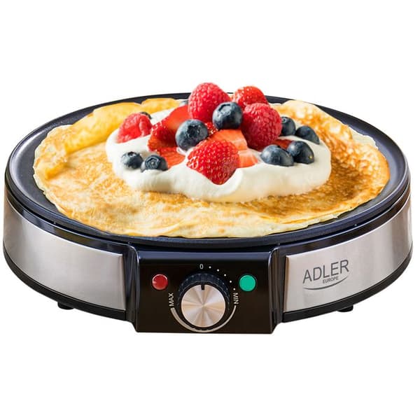 Crepe Maker, 30 cm diameter, non-stick beläggning, justerbar temperatur Adler AD3058 1600W Svart 07043