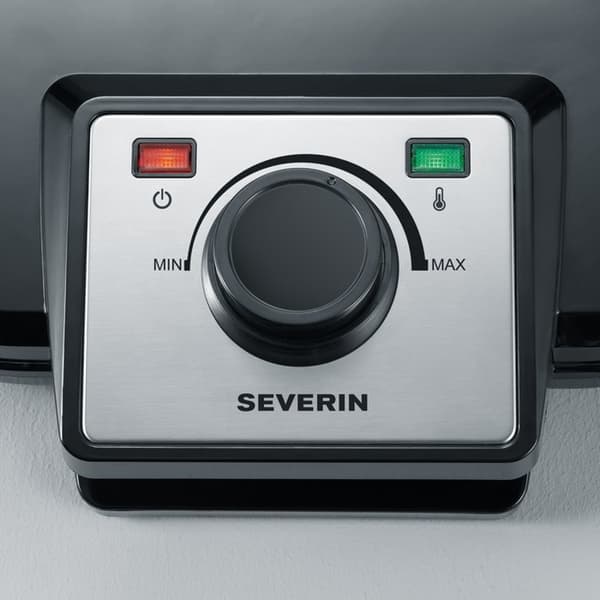 Severin WA 2106 vaffeljern 2 vafler 1200 W Sort