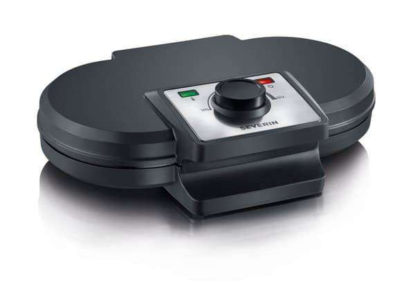 Severin WA 2106 vaffeljern 2 vafler 1200 W Sort