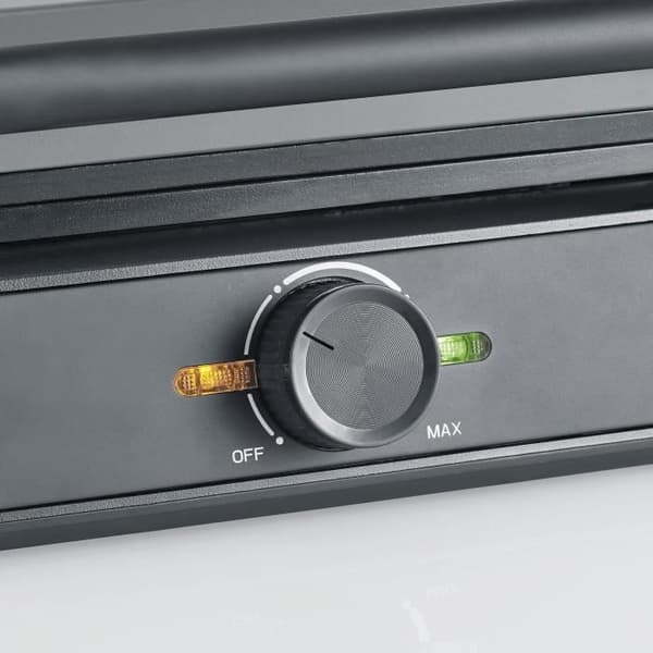 Gaufrier - SEVERIN - WA2125 - 1600 W - Antiadhesivt keramiskt belägg - Grå / Svart