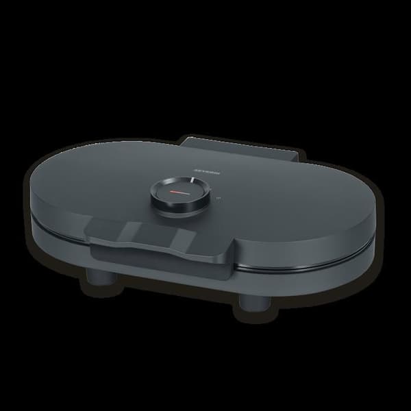Gaufrier - Black Line - Dubbelplatta - Justerbar temperatur - Vertikal lagring - Non-stick
