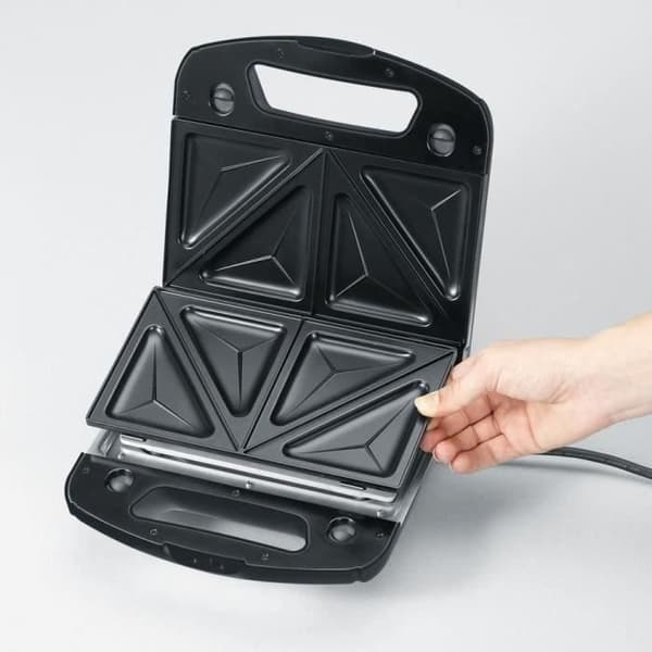 SEVERIN - Croque-Monsieur och Panini våffelbryggare - 1000W - svart/krom - 2968