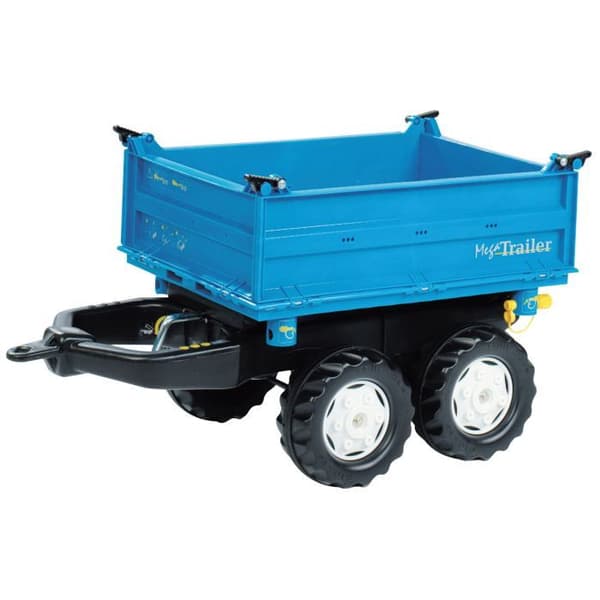 Trevägs tippvagn - ROLLY TOYS - NEW HOLLAND - 2 axlar - Blå - 88x45x47cm