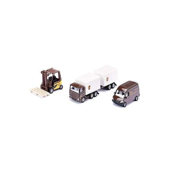 UPS Logistics Kit - SIKU - 3-axlig gaffeltruck, transportör och traktor - Flera funktioner