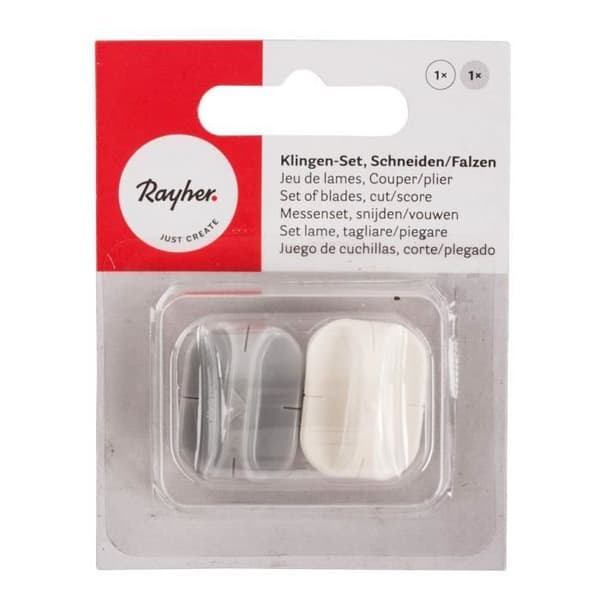 Rayher Hobby Skärmaskiner - tillbehör, Plast, Transparent, 2 stycken - 50047000
