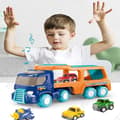 Miniatyrbild 2 av 4: TD® Leksaker bil container Stapelbara Barn Stort Plast Modell av ingenjörsfordon Simuleringsleksaker för pojkar