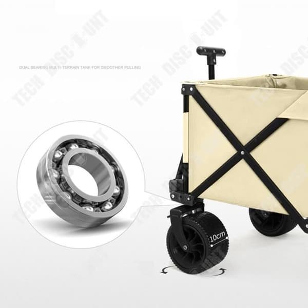 TD® Fällbar utomhuscampingvagn camping liten trailer fyrhjulig enkel hopfällbar lättviktscampingvagn