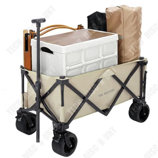 TD® Fällbar utomhuscampingvagn camping liten trailer fyrhjulig enkel hopfällbar lättviktscampingvagn