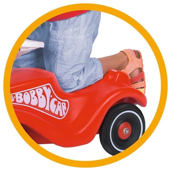Smoby - Bobby Car - Classic Red Carrier - Drag och horn - Från 1 år