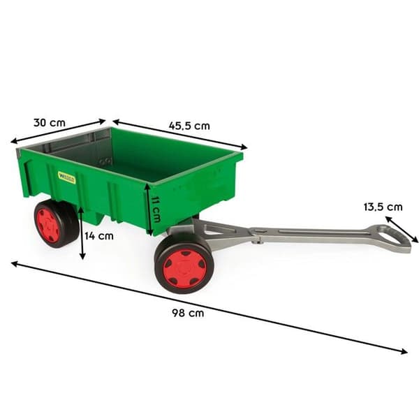 Lantbruksvandringsvagn - WADER - 48 cm grön - För barn - Upp till 60 kg
