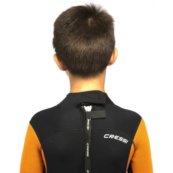 Cressi Med X Junior Shorty Våtdräkt Barn Unisex, Svart/Orange, L (L (12/13 år) - 8022983115825