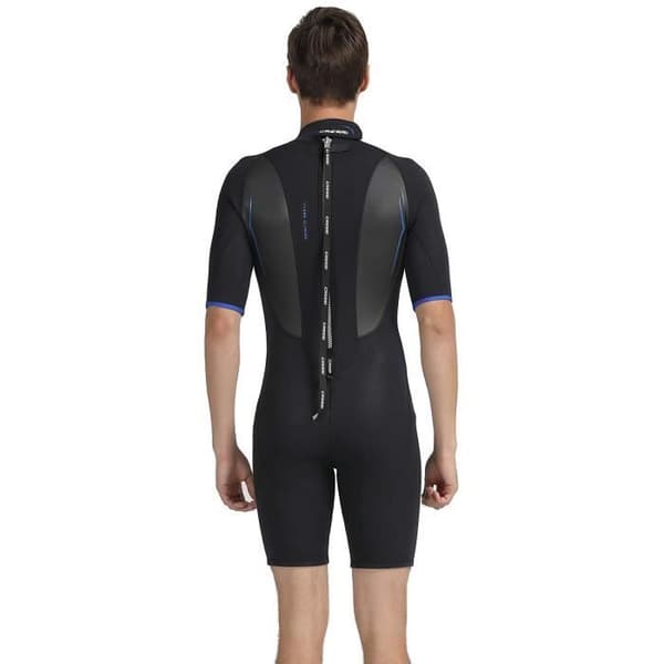 Cressi Altum Man 3 mm Våtdräkt Kortärmad Herr Premium Neopren 3 mm, Svart/Blå, M/M/3 - 8022983149011