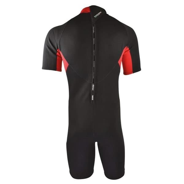 Seac Relax Shorty 2,2 mm Idealisk för snorkling, dykning, simning och vattenaktiviteter män, svart/röd, XXXL -