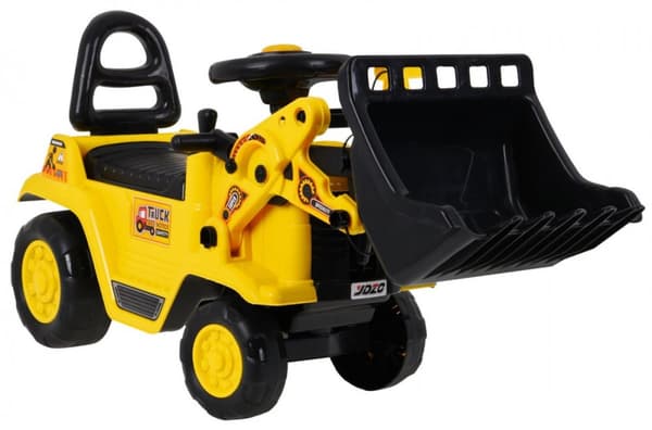Klapvogn ride-on b?rne bulldozer + flytteske + horn + opbevaringsrum Potte + hjelm