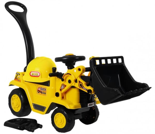 Klapvogn ride-on b?rne bulldozer + flytteske + horn + opbevaringsrum Potte + hjelm