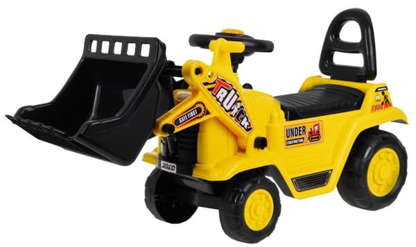 Klapvogn ride-on b?rne bulldozer + flytteske + horn + opbevaringsrum Potte + hjelm
