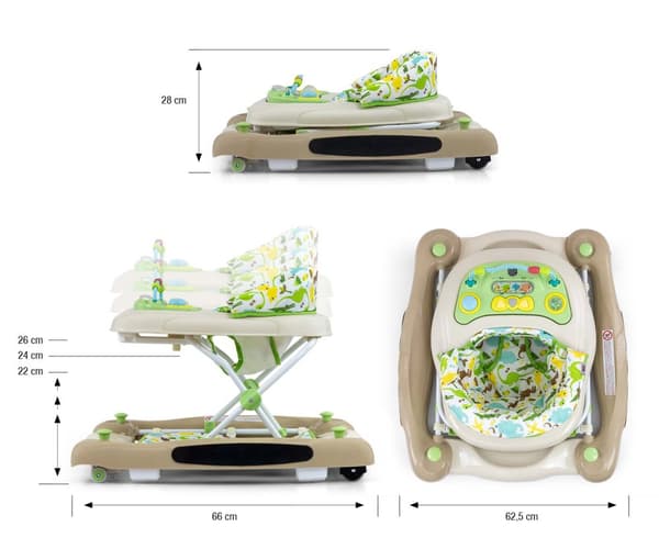 Milly Mally Patrol Plus Dino Baby Walker