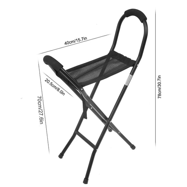 Bärbar Gångstol, Lättviktig, Fällbar Design