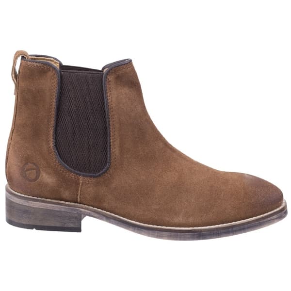 Cotswold Mens Corsham Town Leather Pull On Casual Chelsea Ankle Boots