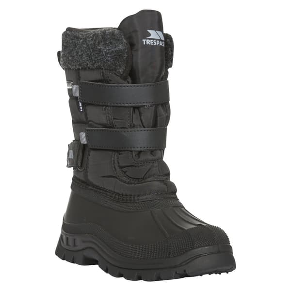 Trespass Childrens Boys Strachan II Waterproof Touch Fastening Snow Boots