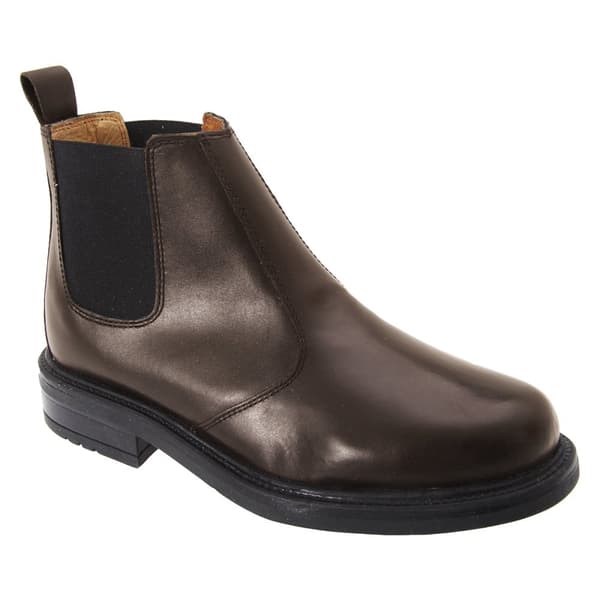 Roamers Mens Leather Quarter Lining Gusset Dealer Boots