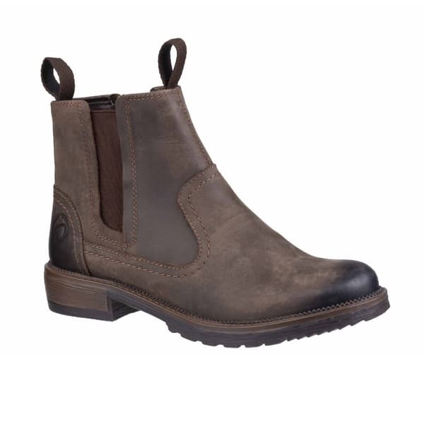 Cotswold Dame/Ladies Laverton slip on læder ankelstøvle