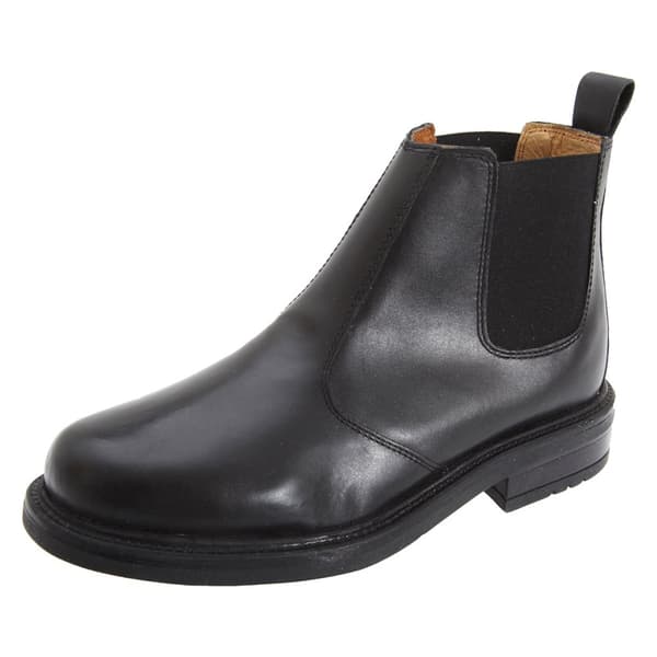 Roamers Chelsea Boots i läder med kvartsfoder och kofot för män
