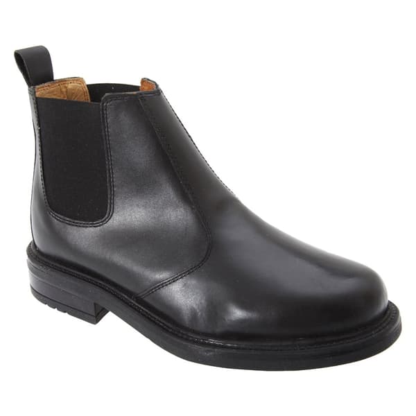 Roamers Chelsea Boots i läder med kvartsfoder och kofot för män