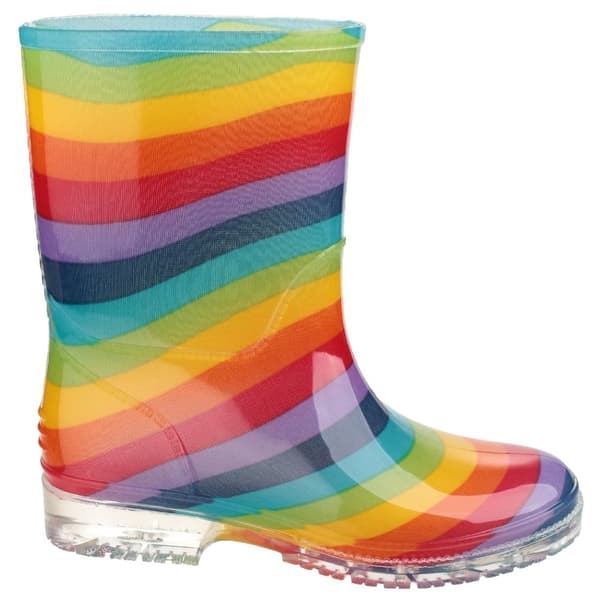 Cotswold PVC Kids Rainbow Welly / Stövlar för flickor