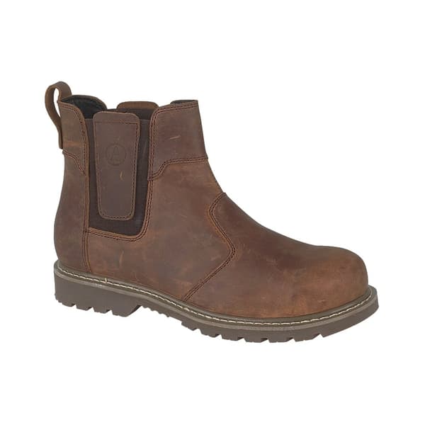 Amblers Abingdon Casual Leather Dealer Boot / Mens Boots Brown Crazy Horse 9 UK