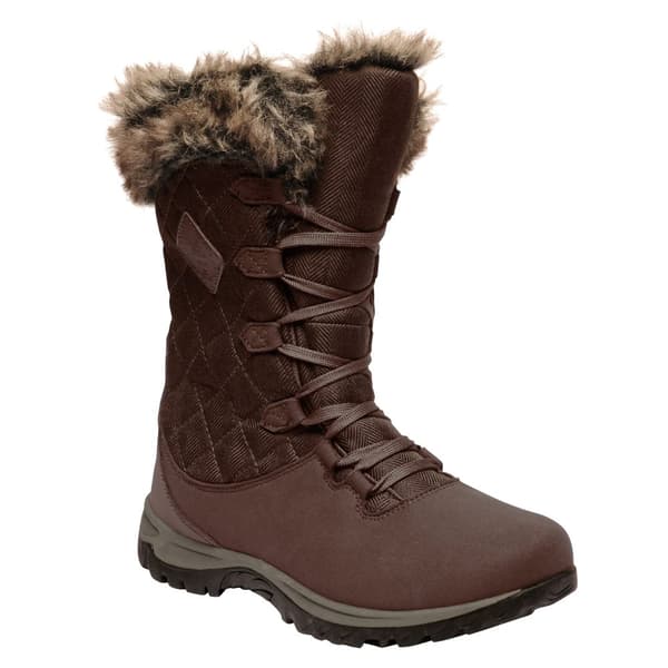 Regatta Great Outdoors kvinder/damer Newley Faux Fur Trim Thermo Boots Chestnut 5 UK