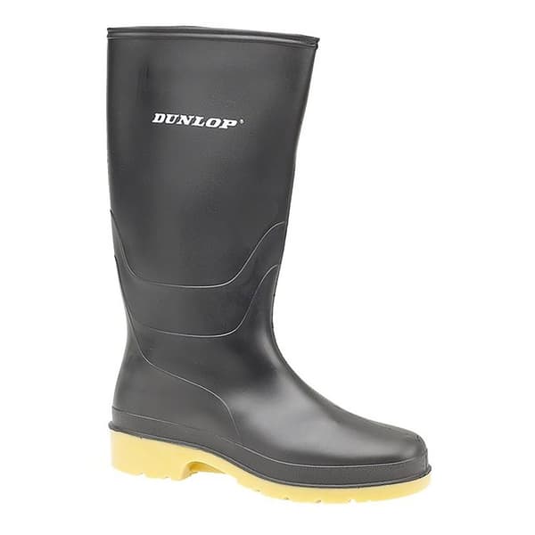 Dunlop BØRN 16258 DULLS WELLY / Drenge støvler Black 28 EUR