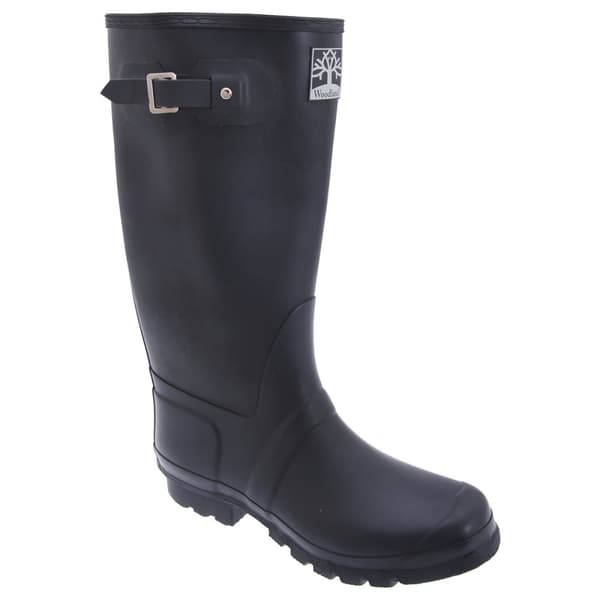 Woodland Unisex Quality Strap Wide Fit Wellington Boots Navy Blue 6 UK