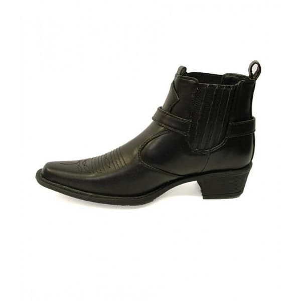 US Brass Mens Eastwood Cowboy Ankle Boots