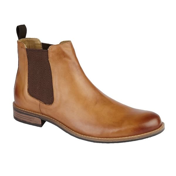 Roamers Mens Leather Gusset Boots