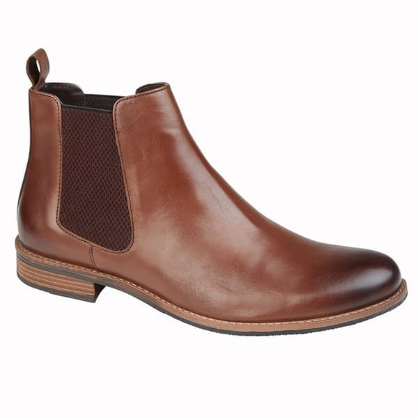Roamers Mens Leather Gusset Boots
