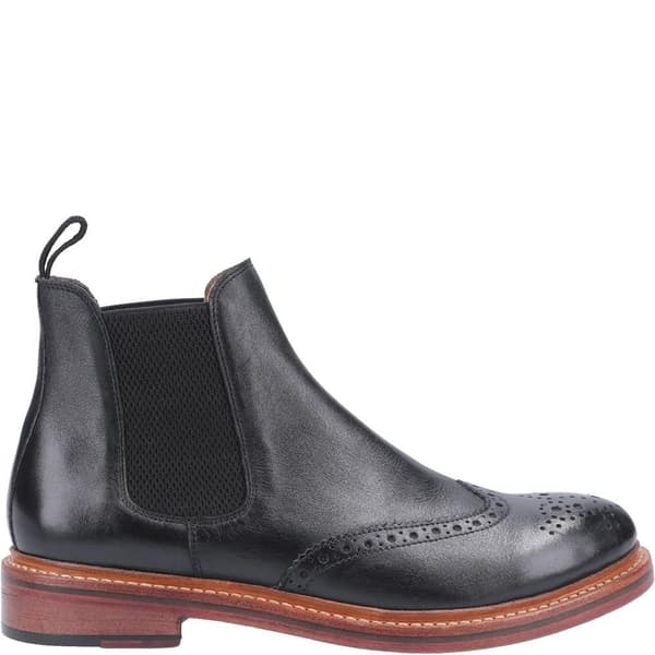 Cotwold Mens Siddington Leather Elasticated Dress Boot
