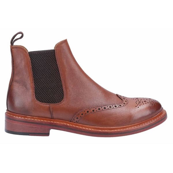Cotwold Mens Siddington Leather Elasticated Dress Boot för män