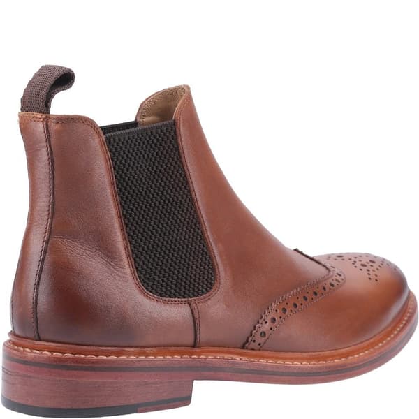 Cotwold Mens Siddington Leather Elasticated Dress Boot för män