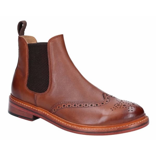 Cotwold Mens Siddington Leather Elasticated Dress Boot för män