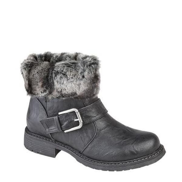 Cipriata Kvinnor/Damer Andreana Press Stud Fold Down Biker Style Leather Boot