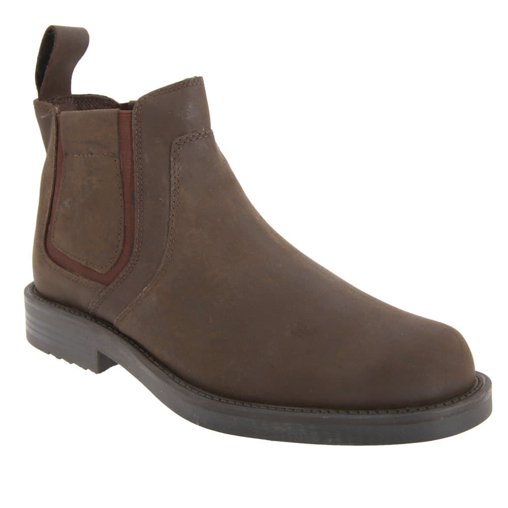 Roamers Mens Twin Gusset Softie Leather Dealer Boots för män