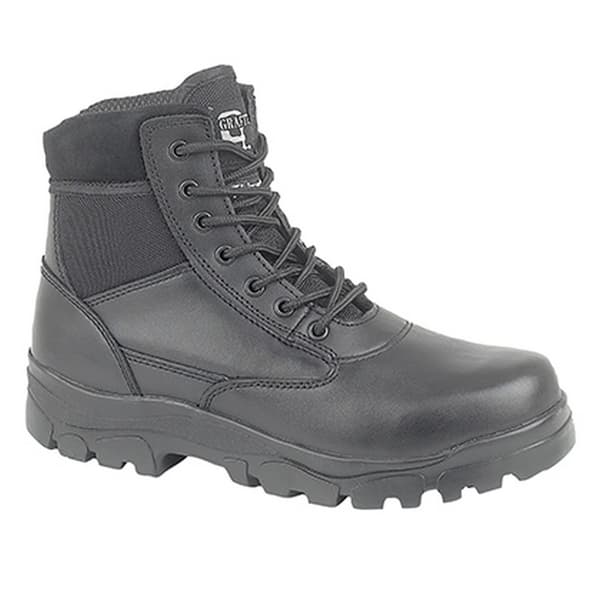 Grafters Sherman Thinsulate Lined 7 Eye Combat Boots för män Black 4 UK