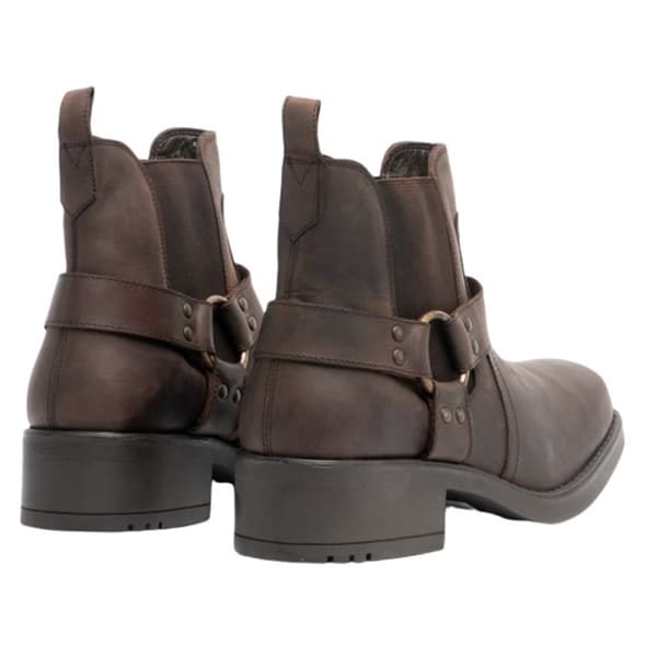 Woodland Låg Harley Gusset Harness Harness läderstövlar för män