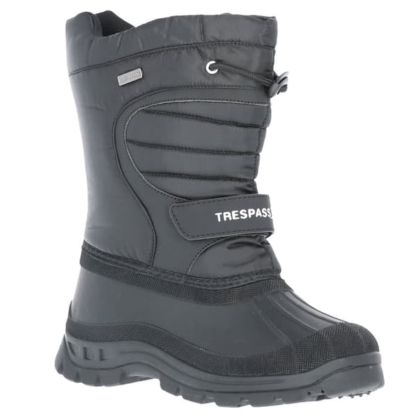 Trespass Kids Unisex Dodo Water Resistant Snow Boots Black 10 Child UK
