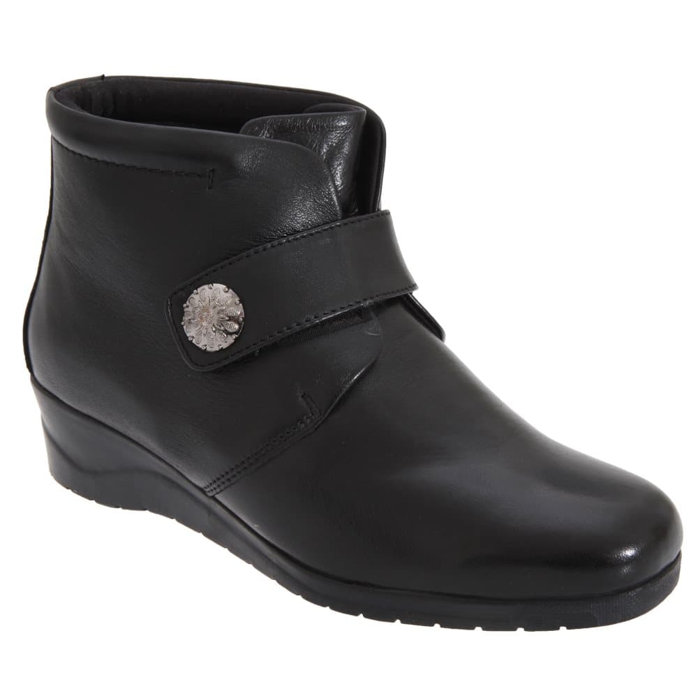 Mod Comfys Kvinnor/Damer med beröringsfäste med centrumsömmar i ankelstövlar