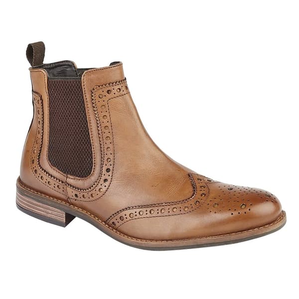 Roamers Høj brogue Chelsea Boot til mænd
