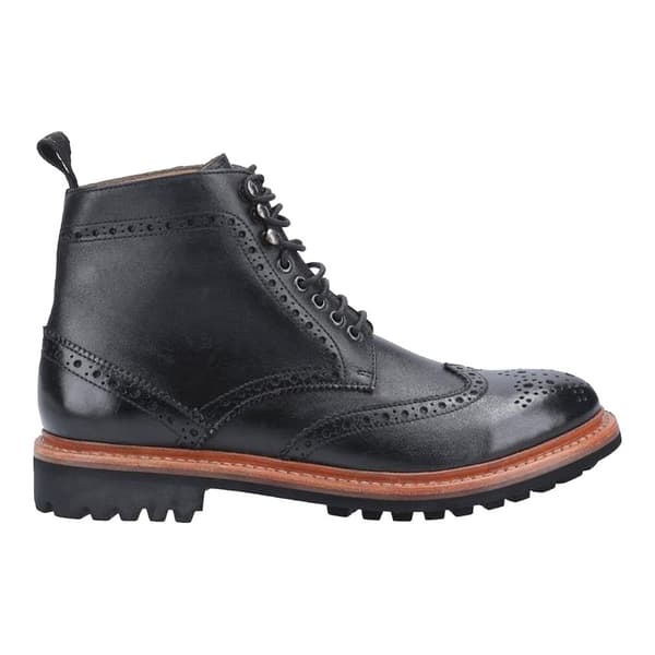 Cotswold Mens Rissington Commando Lace Up Leather Dress Boot